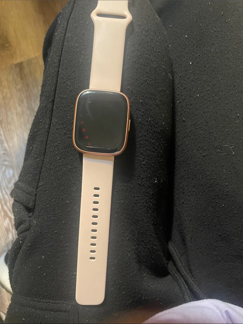 Blush Pink Smartwatch with Rose Gold Case - Slim Silicone Band